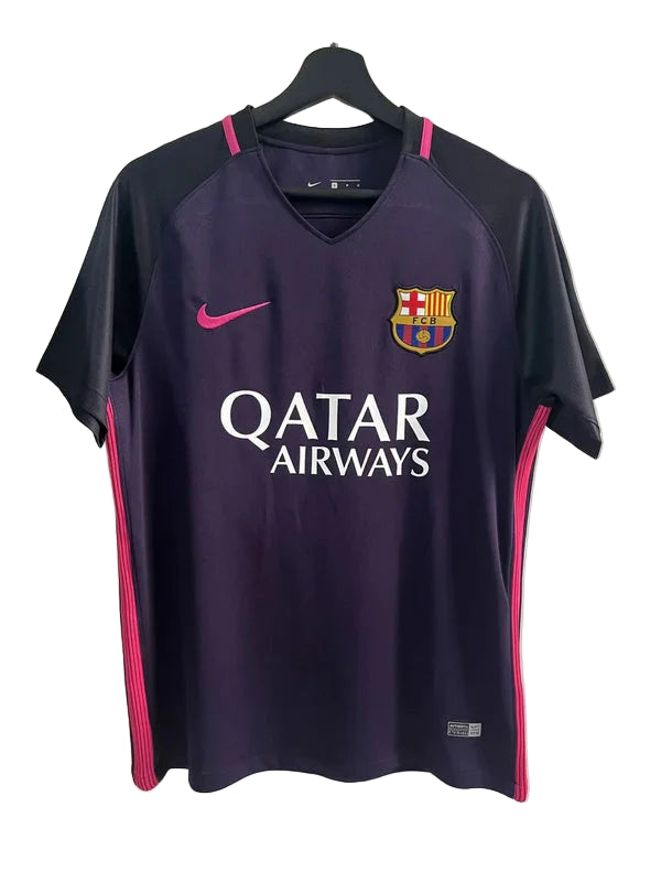 قميص برشلونة الأسود للرجال 16/17 (ريترو)