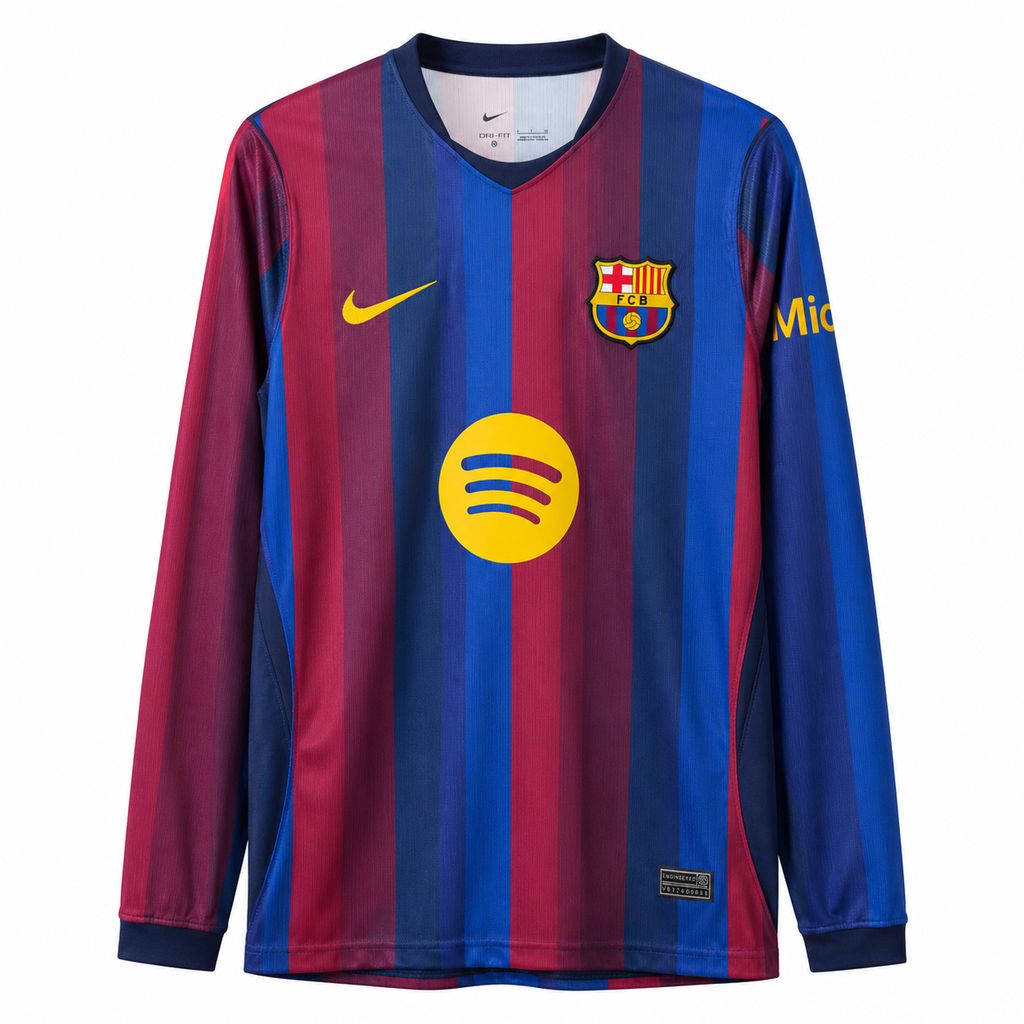 Barcelona 2026/27 Home Long Sleeve Jersey
